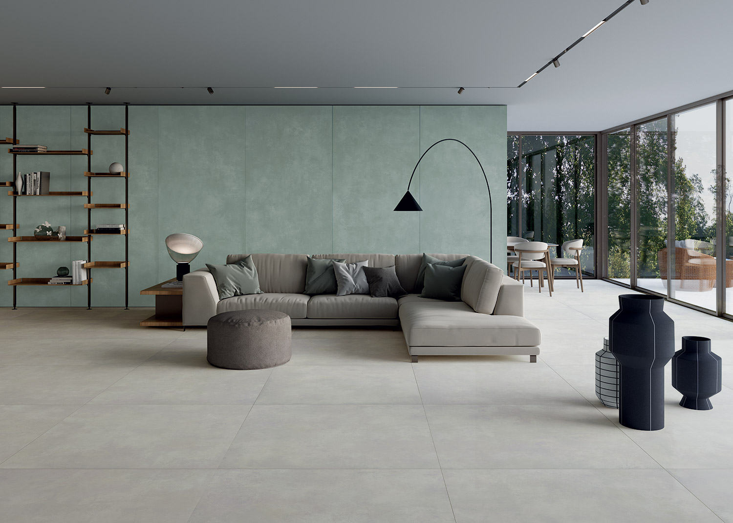 Gres porcellanato effetto cemento