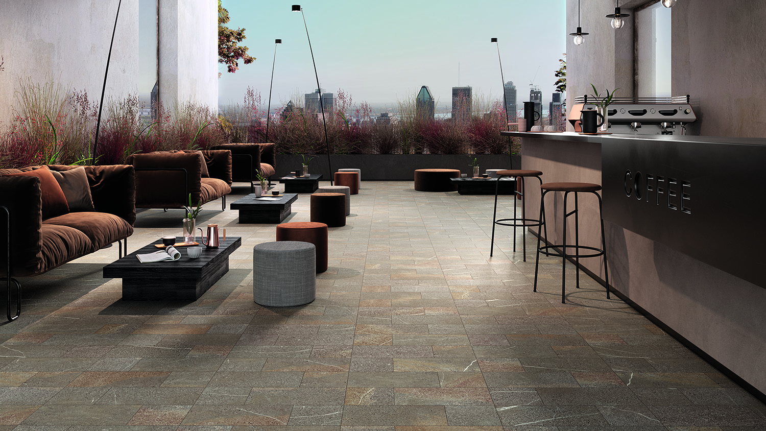 Gres porcellanato effetto pietra naturale